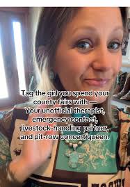 She’s not your sister by blood, but she’s your sister by show stock,  snacks, shared secrets, and a whole lotta questionable decisions. 🎡 From  rinsing calves at dawn to screaming lyrics at dusk—she’s ...