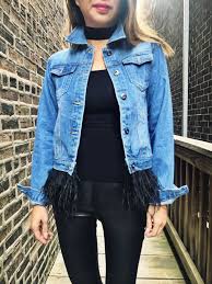 All Black And Blue Denim Jacket Denim Jacket Denim Jacket For Women Feathers Denim Jacket For Feathers How To Style Your Denim Jacket Denim Denim Jacket Jackets For Women Pants For Women