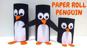Get one white, one black, and one orange sheet of construction paper. How To Make A Toilet Paper Roll Penguin Toilet Paper Roll Crafts Youtube Toilet Paper Roll Crafts Penguin Craft Paper Roll Crafts For Kids