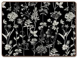 Set of six placemats for using with family and friends. Cork Back Hardboard Placemats Midnight Garden Set Of 4 Contemporary Placemats By J Mark Kitchen And Home Decor Houzz