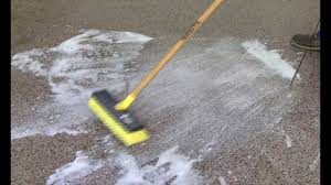 Epoxy kitchen floor & countertops. How To Clean A Garage Floor Youtube