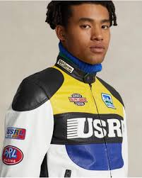 Polo Ralph Lauren Leren Caféracer Jack in het Blauw voor heren