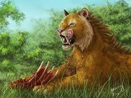Saber Toothed Tiger By Azany On Deviantart Sabertooth Tiger Sabertooth Prehistoric Animals