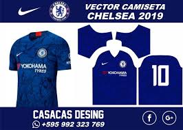 Crea tu imagen para avatar o fondo de pantalla. Camiseta Chelsea 2019 Vector Camiseta Chelsea Camisetas De Futbol Patron Camiseta