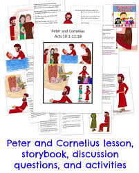 (give bibles to students who did not bring one. Peter And Cornelius Sunday School Lesson