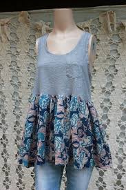 Revival Upcycled Tank Top Shirt Racer Back Goruntuler Ile Elbise Yeniden Tasarimlari Kendin Yap Kiyafetler Degismis Giysi