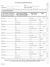 Work Search Log For Unemployment Texas Fill Online Printable Fillable Blank Pdffiller