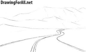 Black And White Road Drawing How To Draw A Road For Beginners Tutoriales De Dibujo Tutoriales Arte