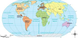 Mapa-múndi - Mapa completo, político, mapa continentes e países
