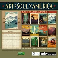 National Parks Vintage Travel Posters 2014 Wall Calendar Vintage Travel Posters Travel Posters Vintage Travel