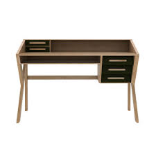 Classic office table with a modern design woltu eu. Schreibtisch Origami Von Ethnicraft Schwarz Holz Natur Made In Design