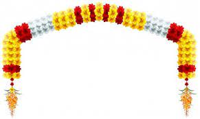 Traditional Indian Mala Flower Garland Festive Holiday Arch Flower Decoration Floral Cards Design Flower Decorations Flower Garlands