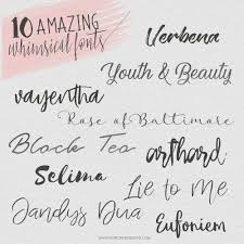 10 Whimsical Fonts Free Hand Written Script Fonts Whimsical Fonts Free Calligraphy Fonts Hand Lettering Tutorial