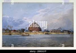 Golghar at Bankipur, near Patna, 1814 ...
