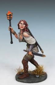 Ordenar por pathfinder juego de rol castellano. Raven Switchsword Female Rogue Featured Miniaturas Figurin Juego De Rol