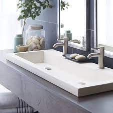 You can find a link to the compare item tool at the top right of the website. Trough Concrete Handmade Rectangular Drop In Bathroom Sink In 2021 Trough Sink Bathroom Drop In Bathroom Sinks Bath Sinks
