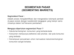 We did not find results for: Segmentasi Pasar Segmenting Markets Ppt Download