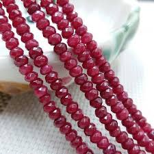 Beautiful 2x4mm Natural Faceted Brazil Dark Red Ruby Gemstone Loose Beads 15 Loose Beads Gemstones Ruby Gemstone