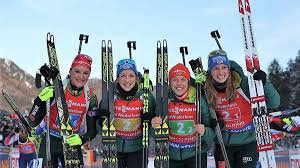 Der startschuss in den winter fällt im schwedischen östersund und die saison endet dann im norwegischen oslo. So Lief Die Damen Staffel Beim Biathlon Weltcup 2019 In Ruhpolding Biathlon