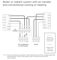 The diagram offers visual representation of the electrical arrangement. Smartthermostat With Voice Control And Ecobee4 Wiring Diagrams Ecobee Support