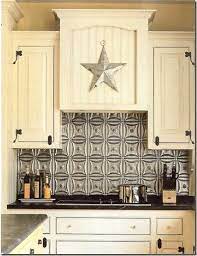 Embossed Tin Ceiling Tiles Recycled Repurposed Timeless Kitchen Home Decor Tin Backsplash