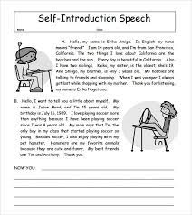After the very first really great results are published and the group has grown collectively, the work isn't merely enjoyable but also profitable! Free 7 Self Introduction Speech Examples For In Pdf