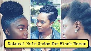 A good way to dress up and updo for black natural hair, is to add hair accessories such as flowers, beaded headbands, fancy hair clips, etc. Hairstyle Updo Hairstyles For Black Women With Natural Hair