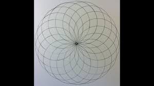 how to draw a spiral circle grid