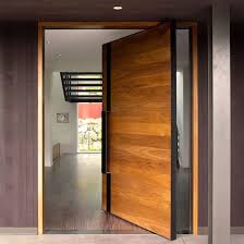 Portes d'entrée bois porte pleine. Chine Nous Villa Porte D Entree Principale De Conception Moderne Portes En Bois De Pivot Acheter L Interieur Des Portes En Bois Solide Sur Fr Made In China Com