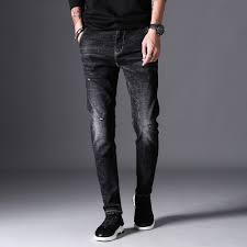 Black And White Jeans Mens Black Skinny Jeans Stretch Denim Jeans Elastic Casual Slim Jean Pants Black Skinny Jeans Men Skinny Jeans Men Denim Jeans Men