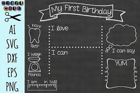 Download My First Birthday Board Svg Birthday Chalkboard Svg 122438 Svgs Design Bundles Birthday Chalkboard Sign First Birthday Board Birthday Chalkboard