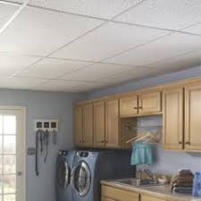 Faux wood drop ceiling tiles. Ceilings