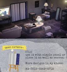 Animal Crossing Qr Nh On Instagram Open Curtain With Stars By U Birne Helene Acnh Animalcro Animal Crossing Animal Crossing Qr Wall Design