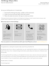 The airthings wave plus has clean air sensors to manage the nasty chemicals you might be exposed to at home. 2920 Wave Mini Wave Mist User Manual Airthings Wave Mini Manual 1 Airthings As