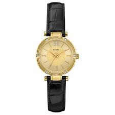Black And Gold Watch Womens Gold Dial Black Leather Ladies Watch No Reviews Black And Gold Watch Leather Band Watch Women Leather Watch Bands