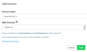 Domains Cloudron Docs