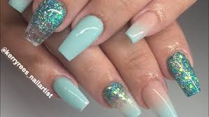 Bomb nailz by acrylic baby boomer nail design. Acrylic Nails Pastel Mermaid Youtube