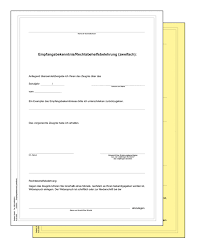 Empfangsbestätigung von fahrzeugunterlagen vordruck als word datei mit ausfüllbaren textfeldern ! Empfangsbestatigung Mit Rechtsbehelfsbelehrung 2 Fach Sd Kaufen