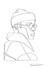 Gaze 200 One-continuous-line-drawing By Boris Schmitz 2015 Click Here For My Portfolio - Boris Abstrakte Zeichnungen Strichzeichnung Skizzenbuch Kunst