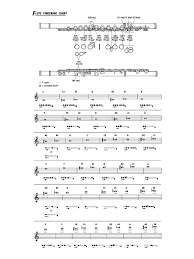Flute Fingering Chart Template 6 Free Templates In Pdf