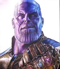 How To Draw Thanos Josh Brolin From The Movie Avengers Avengers Drawings Marvel Paintings Marvel Comics Wallpaper