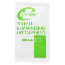 Pour l'insuline, pour les toxines, pour maintenir le calcium dans le sang. Cooper Sulfate De Magnesium Heptahydrate Ou Sel D Epsom