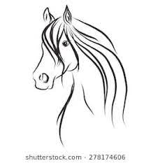 horse sketch pferdezeichnungen pferde silhouette pferde kopf zeichnen