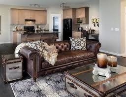 Chesterfield Sofa Decor Gray Living Room Design Leather Couches Living Room Brown Living Room Decor