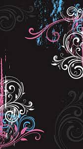 Black Phone Wallpaper Flowery Wallpaper Black Phone Wallpaper Pattern Wallpaper