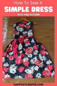 Free easy printable sewing patterns. How To Sew A Simple Dress With Free Sewing Pattern