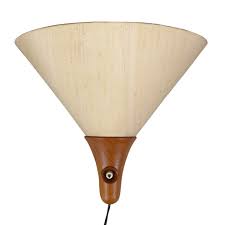 Double wall light with oak mounts | danish design. Danish Wall Light By Dyrlund 1970s 1605