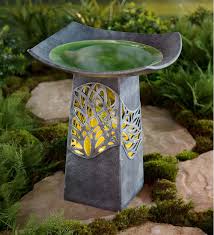 Bird Bath Bowl Only Uk Lighted Resin Birdbath With Hand Glazed Bowl In Birdbaths Glazed Bowl Bird Bath Bowl Light