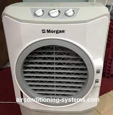 Morgan 220w portable air cooler with 3 wind speed turbo fan. Evaporative Air Cooler