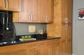 Although the most widely chosen color is white, shaker kitchen cabinets come in a variety of different stains and paints. Honey Colored Kitchen Cabinets Wholesale Spice All Wood Maple Cabinets Full Overlay Doors Rock Honey Oak Cabinets Cheap Kitchen Cabinets Oak Cabinets